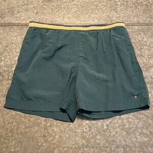 Vintage GIVENCHY Activewear Shorts Large XL Green 90s Mesh Lined Swim Active